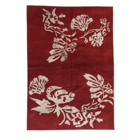 Tibetan Silk and Wool Carpet