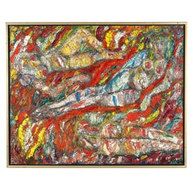 Herbert Art (American, 1910-1996), Three Nudes in Symphony of Color and Designs