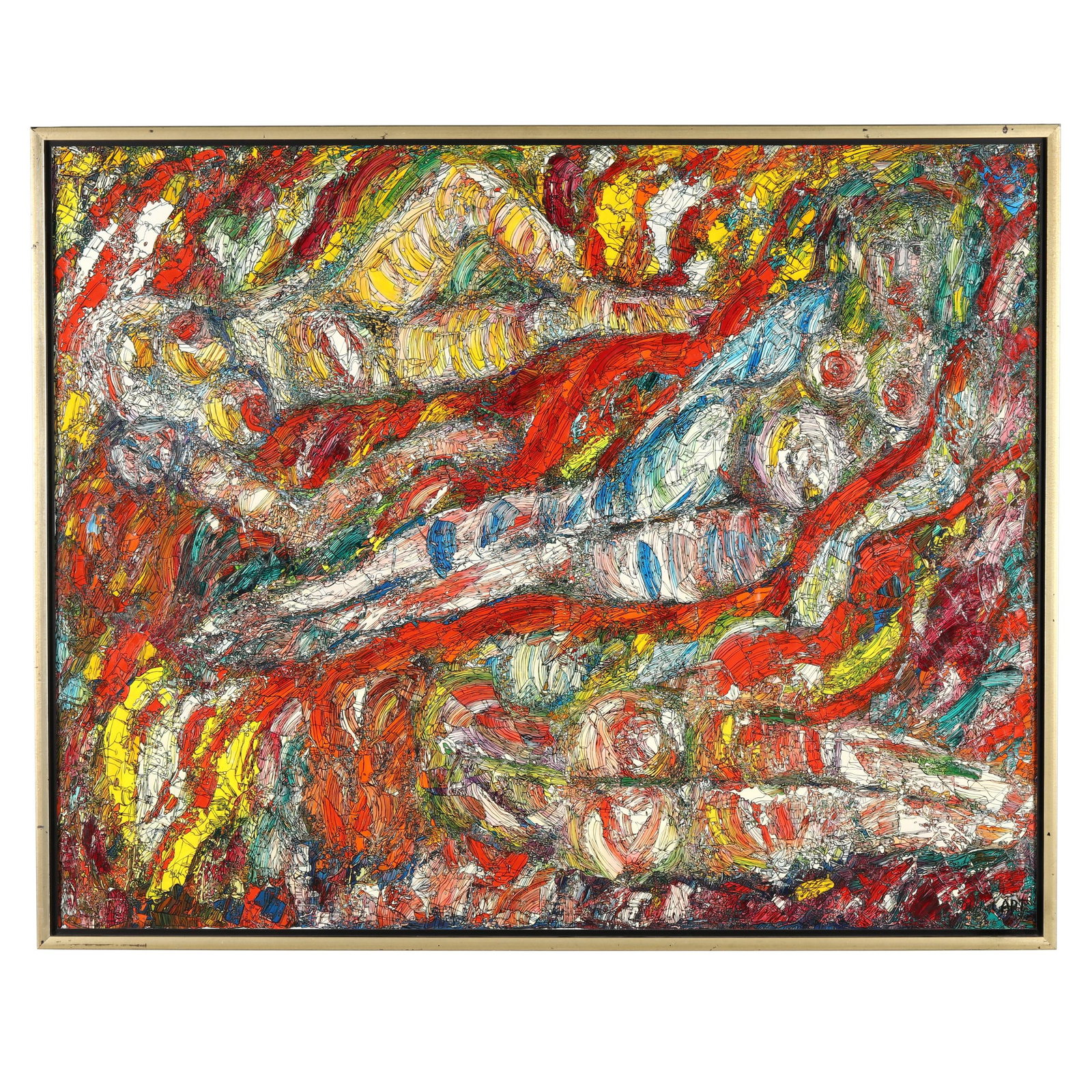 Herbert Art (american, 1910-1996), Three Nudes In Symphony Of Color And