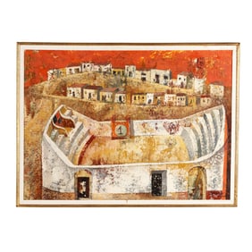 Jose Lapayese Del Rio (Spanish, 1926-2000), Plaza Toros de Mijas