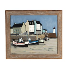 Jean-Claude Quilici (French, b. 1941), Port Breton A Marée Passe