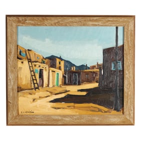 Jean-Claude Quilici (French, b. 1941), Taos Pueblo