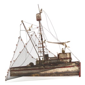 Curtis Jere, Maria Shrimp Boat Sculpture