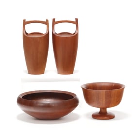 Jens Quistgaard for Dansk, Four Teak Serving Pieces