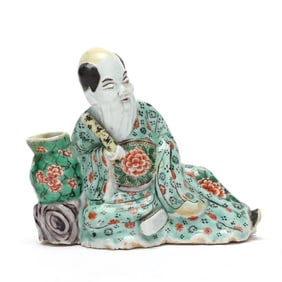 A Chinese Famille Verte Porcelain Figure