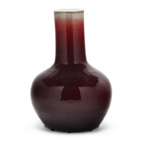A Chinese Porcelain Sang de Boeuf Vase