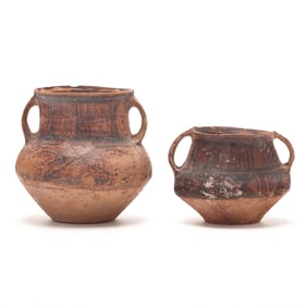 Two Chinese Neolithic Style Earthenware Pots
