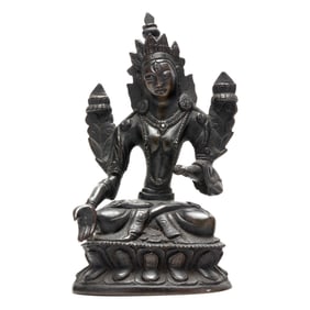 A Himalayan Bronze Sculpture of Avalokiteshvara