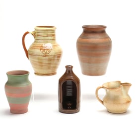 Five Pieces of Virginia Pottery