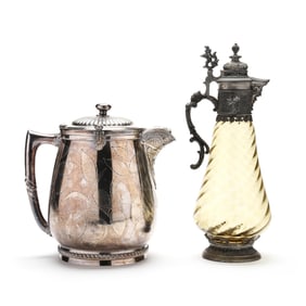 Antique Silver-Plated Ewer and Pitcher, including Reed & Barton