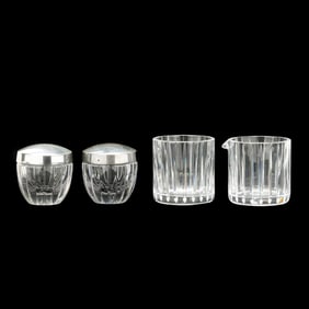 Baccarat, Four Pieces of Harmonie Crystal Tableware