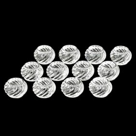 Baccarat, Twelve Bambous Crystal Napkin Rings