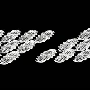 Baccarat, Twelve Bambous Crystal Napkin Rings: Baccarat, Twelve Bambous Crystal Napkin RingsFrance, (12) pieces, all marked. 2 3/8 in. Additional high-resolution photos are available at www.lelandlittle.com