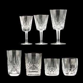 (27) Pieces of Waterford Lismore Crystal Glassware