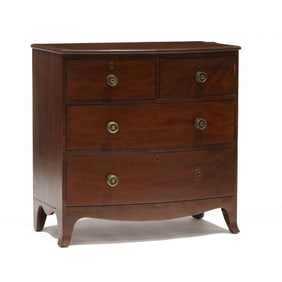 George III Inlaid Mahogany Diminutive Chest of Drawers