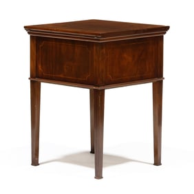 Georgian Style Inlaid Mahogany Drinks Side Cabinet