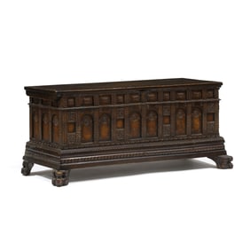 Jacobean Carved Walnut Coffer