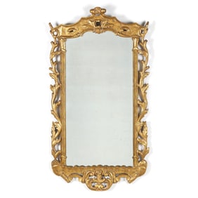 Ornate Continental Giltwood Mirror