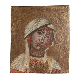 Greek Orthodox Icon Painting of the Madonna