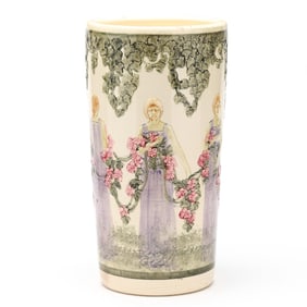 Weller Flemish-Ware Umbrella Stand