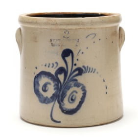 F.T. Wright & Son (Taunton, Mass), Two Gallon Stoneware Crock