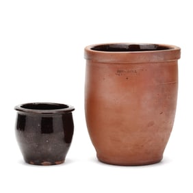 Two Pennsylvania Redware Pots, including John Bell
