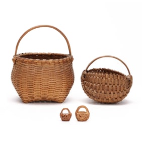 A Collection of Southern Miniature Baskets, Virginia Interest