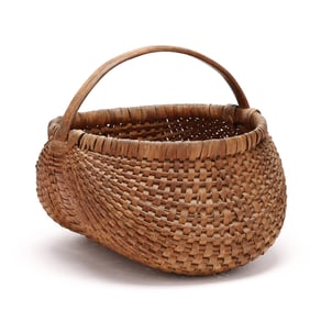 Large Antique Southern Buttocks Basket