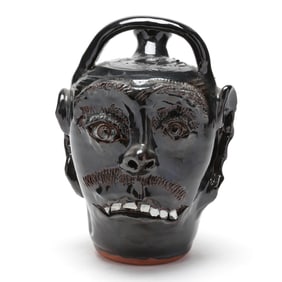 Bobby Ferguson (Gillsville, GA), Face Jug with Rutile
