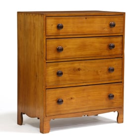 Southern Walnut Chippendale Chest of Drawers