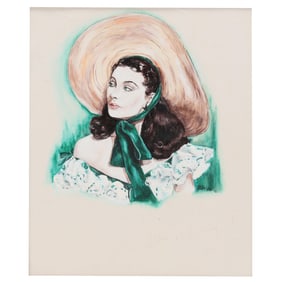 Edward Reynolds Price (NC, 1933-2011), Autographed Portrait of Vivien Leigh
