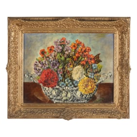 Rudolph Robinor (Russian-American, circa 1899-1994), Still Life of Flowers in a Bowl