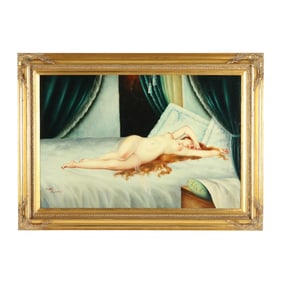 John Bowen (American, Late 20th Century), Reclined Nude