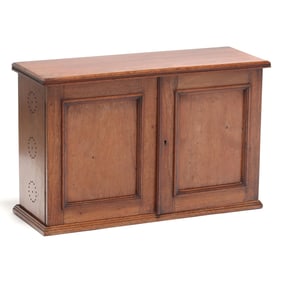 Diminutive Walnut Apothecary Cabinet