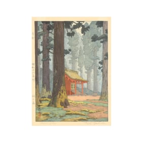 Toshi Yoshida (Japanese, 1911-1995), Sacred Grove