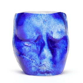 Studio Glass Face Sculpture
