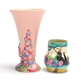 Clarice Cliff (1899-1972), Two Art Pottery Vases
