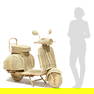 Lifesize Wicker Moped