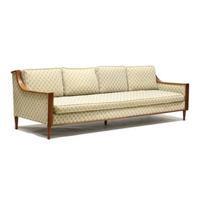 American Mid-Century Walnut Sofa