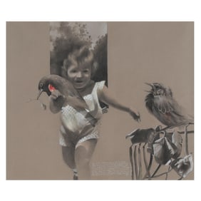 S. Tucker Cook (NC, b. 1941), Girl and Crow