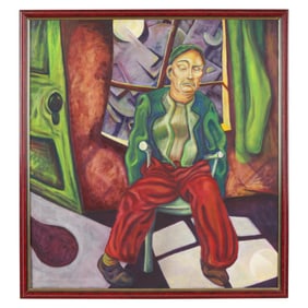 Michael Ferri (American), Portrait of a Seated Man