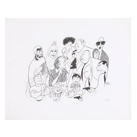 Al Hirschfeld (American, 1903-2003), Nick at Night