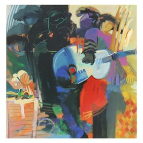 After Hessam Abrishami (Iran, b. 1951), Movement and Color - Series IV / Fable