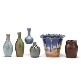 Collection of Vintage Seagrove Art Pottery, including Auman Pottery