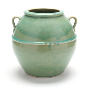 Jugtown Pottery, Pamela Owens (Moore County, NC, b. 1958), Large Two Handled Vase