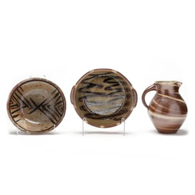 Three North Carolina Stoneware Vessels, Joseph Sand (b.1982) and Mark Hewitt (b. 1955)