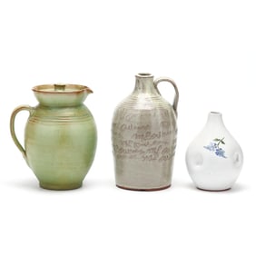 M.L. Owens (Moore County, NC), Three Pottery Vessels