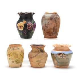 Collection of North Carolina Painted Pottery, including Craven