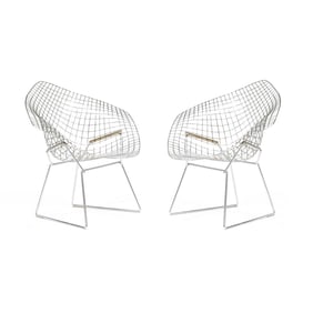 Harry Bertoia (American, 1915-1978), Pair of Diamond Chairs