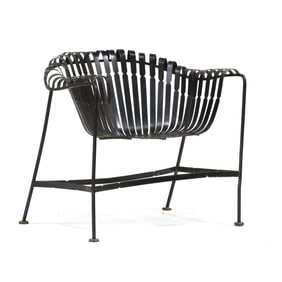 Russell Woodard (American, 1910-1969), Iron Strap Patio Chair
